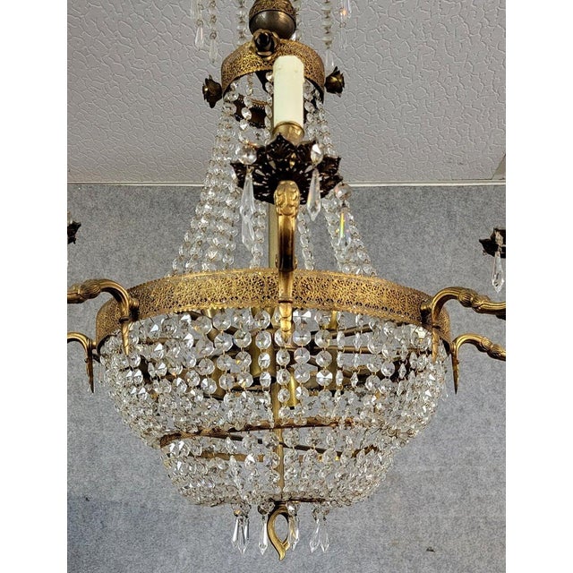 Glass Antique Hot Air Balloon Chandelier, 1900 For Sale - Image 7 of 9