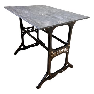 Antique Victorian Cast Iron Sewing Stand For Sale
