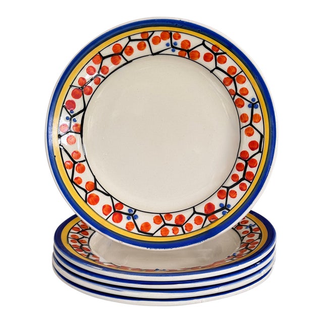 1930’s Ditmar Urbach Decorative Plates - Set of 5 For Sale
