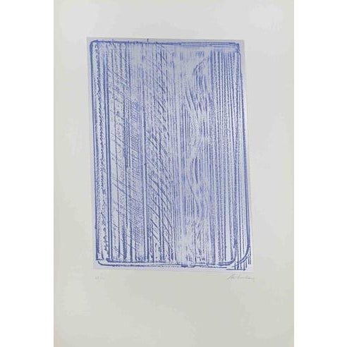 Abstract Composition is an artwork realized by Salvatore Provino. Screen print on paper. Hand-signed on the lower right...