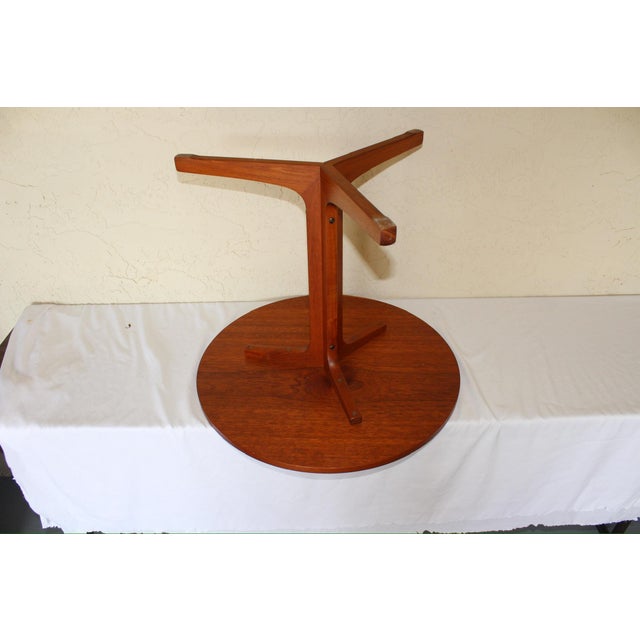 1970s Danish Modern Teak Occasional Side Table by Hans C. Andersen for Artex For Sale In Naples, FL - Image 6 of 7