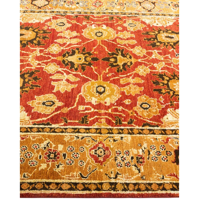 Solo Rugs Eclectic, One-of-a-Kind Hand-Knotted Area Rug - Orange, 5' 2" x 7' 9" For Sale - Image 4 of 8