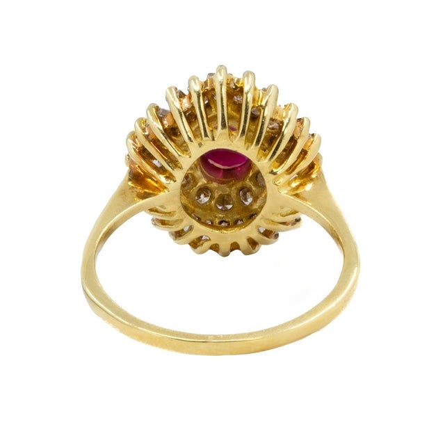 Late 20th Century Late 20th Century 18k Ruby Ring, Size 5 For Sale - Image 5 of 5