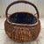 Brown Vintage Large Splint Wood Melon Basket For Sale - Image 8 of 12