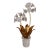 Chelsea House Porcelain Flowers With Crystal Base For Sale