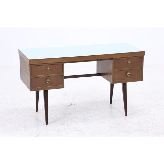 Mid-Century Desk with Formica Surface and Drawers, 1950s-1960s For Sale - Image 4 of 14