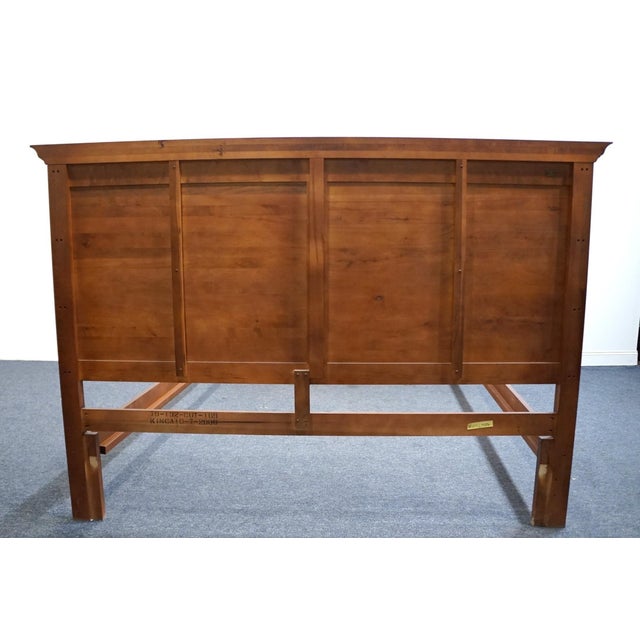 Wood Kincaid Furniture Early American Traditional Style King Size Bed W. Cherry Finish 79-132 For Sale - Image 7 of 10