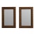 Pair Silvano Grifoni Rectangular Gold Frame Mirrors For Sale