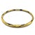 2000 - 2009 Soho 18k Gold Enamel Golden Calligraphic Stripe Bangle Bracelet For Sale - Image 5 of 12