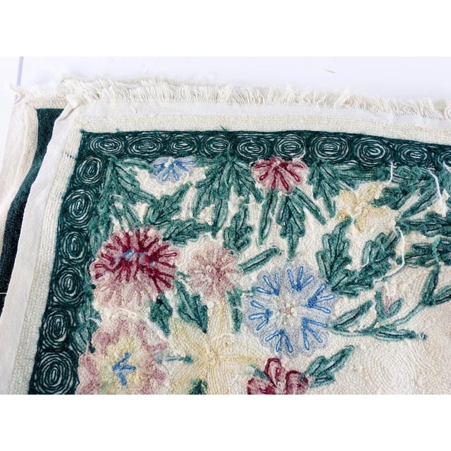 Mid 20th Century Kashmir Chain Stitch Tapestry Chairish