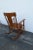 Victorian Early 1900s Oak Rocking Chair For Sale - Image 4 of 11