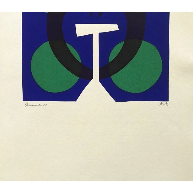 Artist: Ronald King Country: Brazil ? England Title: Chauser Medium: Screenprint? (four colors) Marks: Pencil signed and...