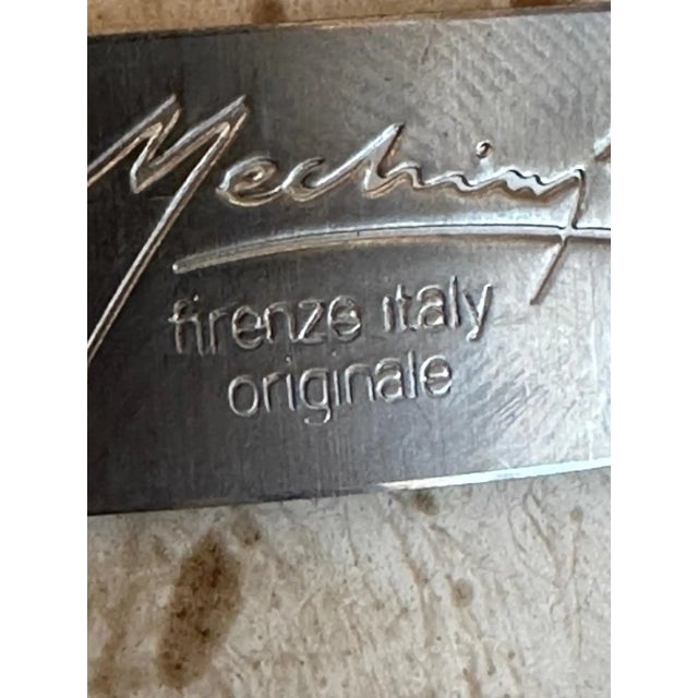 Gorgeous Italian Painted Metal & Murano Glass 8 Arm Chandelier For Sale - Image 10 of 10