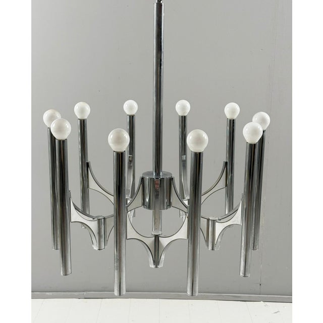 Mid-Century Chandelier by Gaetano Sciolari, Italy, 1960s For Sale - Image 13 of 18