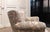 Vintage Danish Wingback Chair with Jacquard Fabric, 1940s For Sale - Image 9 of 15