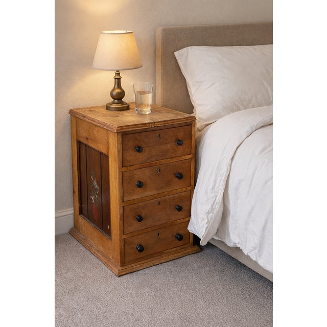 A charming 19th century victorian bedside chest of drawers, beautifully crafted and perfectly sized for modern living...
