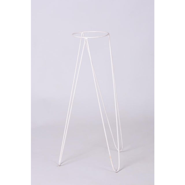 Metal Mid-Century Czech Flower Stand in Lacquered Steel, 1950s For Sale - Image 7 of 7