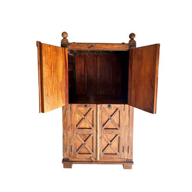 Wooden Wardrobe, 18th Century For Sale - Image 13 of 16