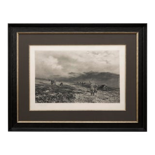 Hunting Scene Signed by Douglas Adams, Ap 1/300, Late 19th Century For Sale