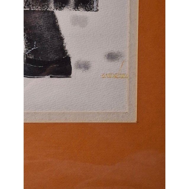 1990s Matched Pair Stuart Warshaw Signed Judaica Illustration Direct Artist Provenance For Sale - Image 10 of 14