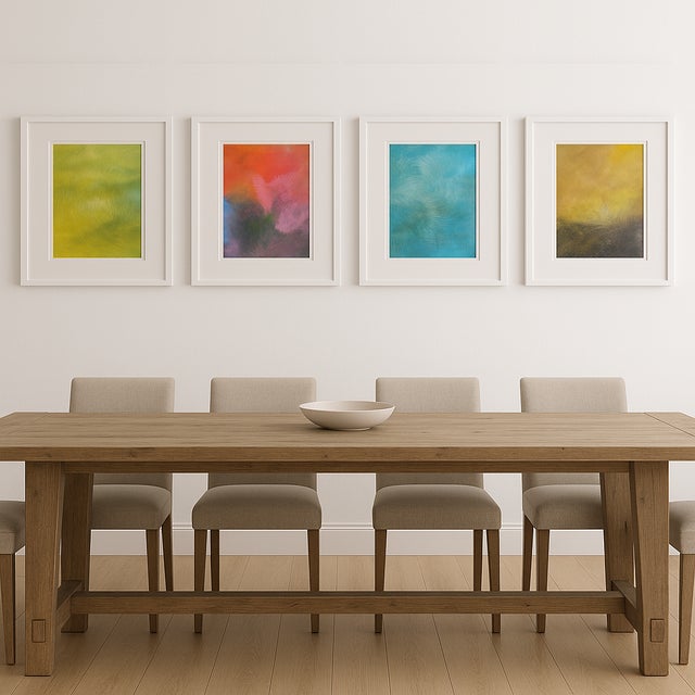 Carrie Bergey Echoes 02 - Field of Stillness Original Painting Art by Carrie Bergey - Green, Gold, Chartreuse, Umber, Yellow, Lime For Sale - Image 4 of 4