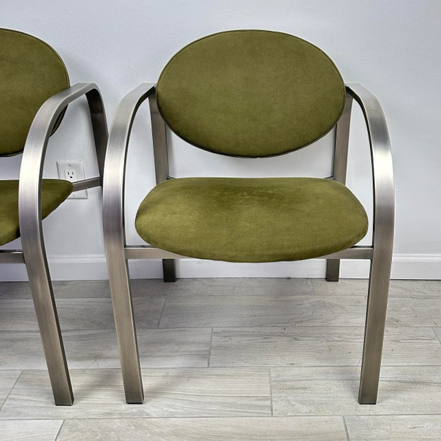 Olive Design Institute of America Postmodern Side Chair- A Pair For Sale - Image 8 of 13