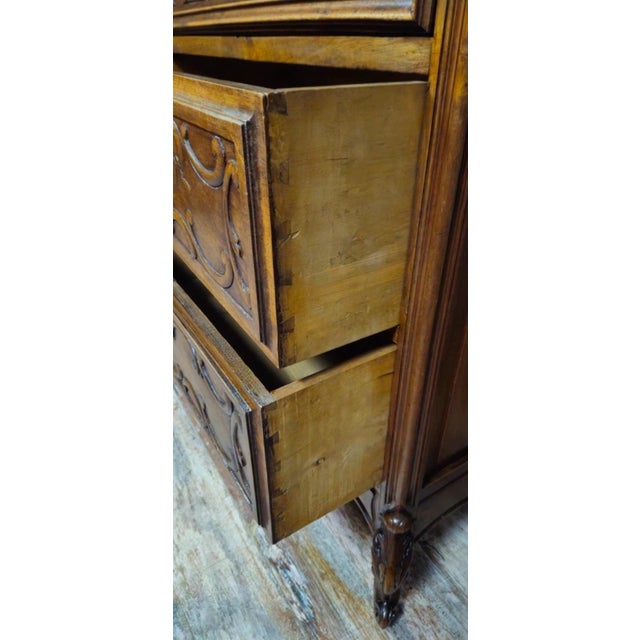 Antique Secretaire in Walnut, 1800s For Sale - Image 4 of 15