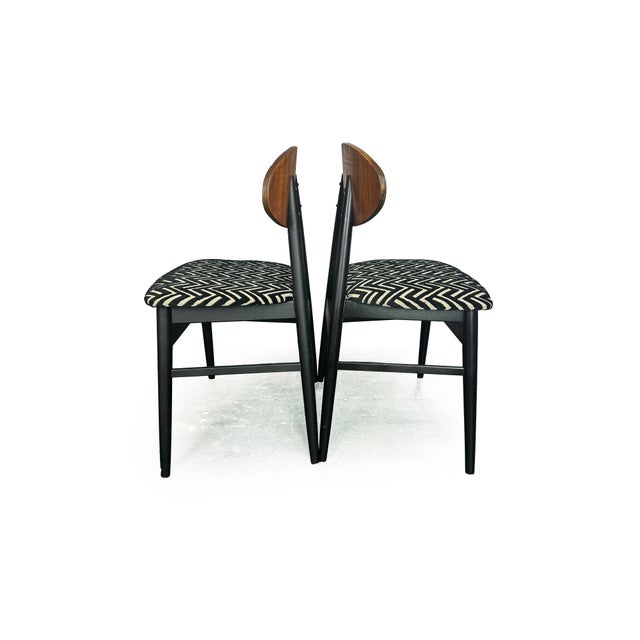 Mid-Century Modern Drop Leaf Dining Table and Butterfly Dining Chairs, 1950s, Set of 3 For Sale - Image 4 of 12