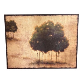 Vintage Anna Sogno "Trees" Gallery Wrapped Canvas, Artists Guild of America Art For Sale