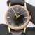 1950s Rolex Speckled Gold Dial 33mm 18k Gold Precision Leather Watch For Sale - Image 10 of 12