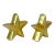 1980s Postmodern Hollywood Regency Boho Chic Star Salt and Pepper Shakers - A Pair For Sale