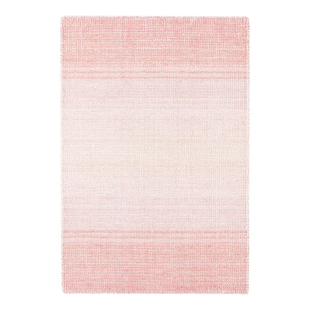 Dash & Albert by Annie Selke Pandora Pink Loom Knotted Rug, 2'6" x 8' For Sale