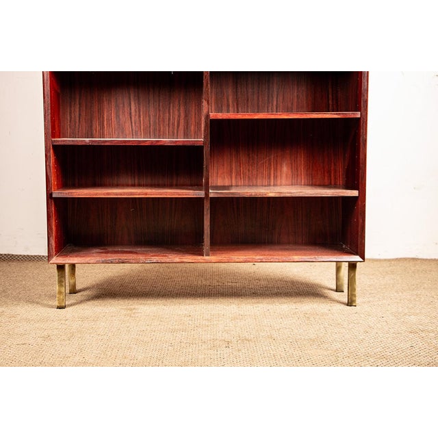 Wood Large Danish Tall Bookcase in Rosewood by Erik Brouer for Brouers Mobelfabrik, 1960s For Sale - Image 7 of 12