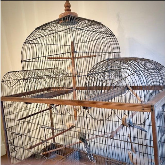 Wood Rare 1830’s French Victorian “Palace” Birdcage For Sale - Image 7 of 9