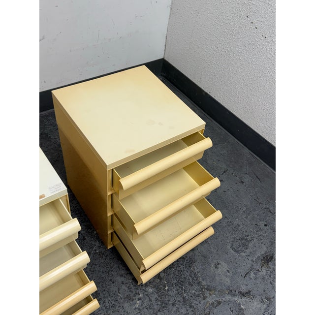 Yellow Simon Russel for Kartell Storage Units Circa 1960's, Pair For Sale - Image 8 of 11