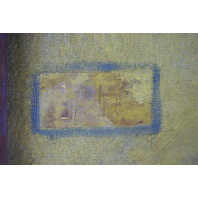 Blue Large Scale 19th Century American Impressionism Garden and Lighthouse Landscape For Sale - Image 8 of 8