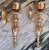 Brass Vintage Traditional Ralph Lauren Style Solid Brass Candle Sconces - A Pair For Sale - Image 8 of 12