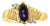 Marquise Amethyst Gold Ring 14k Yellow Gold, Size 6.25 For Sale