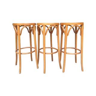 Vintage Bentwood Barstools - Set of 3 For Sale