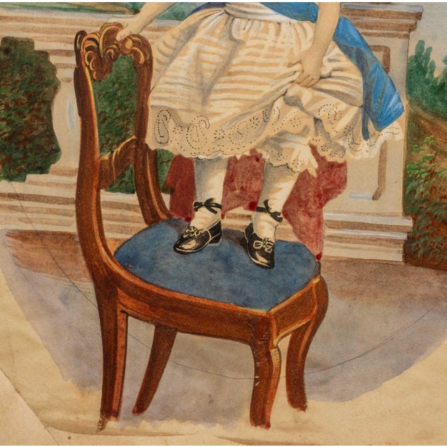 Portraiture Continental Portrait of a Prince Gouache, 19th Century For Sale - Image 3 of 7