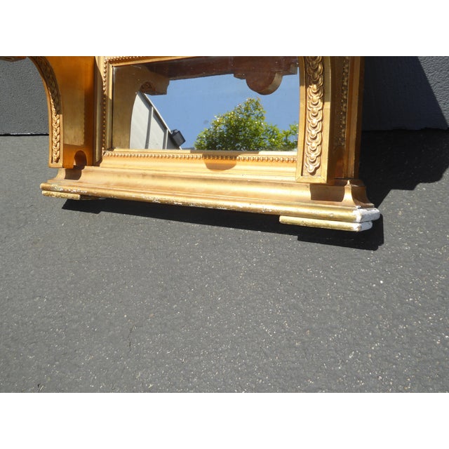 Decorative Antique French Provincial Wall Mantle Gold Shelf Bookcase W