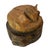 What a cozy looking fox to curl up in your home! Hand carved from a log with a stable, calm expression—this vintage folk...
