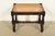 Victorian Berkey & Gay Style Antique English Jacobean Carved Walnut and Cane Stool or Ottoman, Circa 1920s For Sale - Image 3 of 8