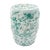 Late 20th Century Vintage Green Floral Porcelain Garden Stool For Sale - Image 5 of 7