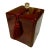 Lacquered Oversized Ice Bucket With Removable Liner, Cut Glass Finial & Tassel - Ralph Lauren, Palm Beach Regency & Traditional - See Pics! For Sale