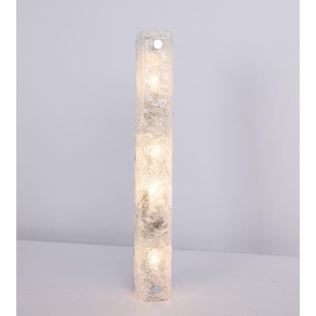 Glass Large Modernist Murano Glass Wall Sconces from Hille, Germany, 1960s, Set of 2 For Sale - Image 7 of 10