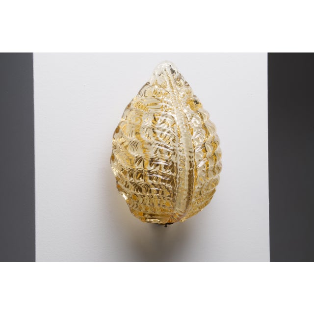 1960s Seashell Wall Lamp by Carl Fagerlund for Orrefors, 1965 For Sale - Image 5 of 5
