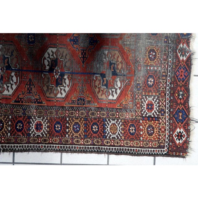 1920s 1920s Handmade Vintage Afghan Baluch Rug 3' X 5.3' For Sale - Image 5 of 12