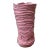 Late 20th Century Pink Wiggle Pottery Vase For Sale