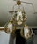 Brass Trio (3) Mid-Century Hollywood Regency Pierced Brass Cluster Pendant Chandelier $4,500 For Sale - Image 8 of 18